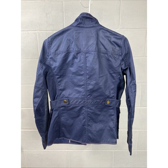 J Crew Women's The Downtown Field Jacket Size S Blue Military Utility‎ Hiking - Picture 2 of 10
